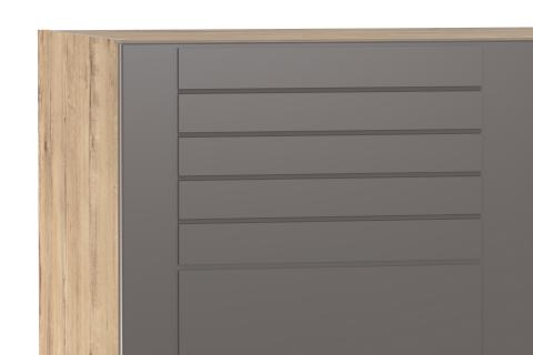 НМ 011.49 Шкаф комбинированный (графит софт)
