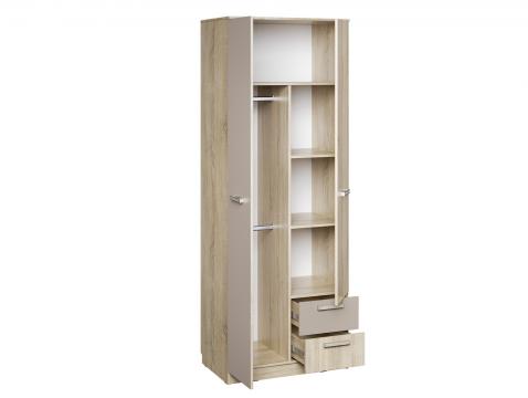 Шкаф для одежды с ящиками «Акварель» Капучино НМ 014.07