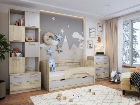Набор детской мебели «Акварель» Капучино Комплектация 2