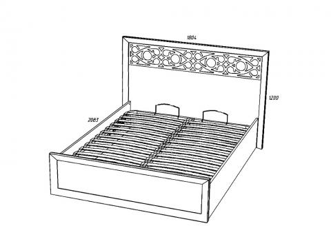 Кровать «Адель» c подъемным механизмом НМ 011.57
