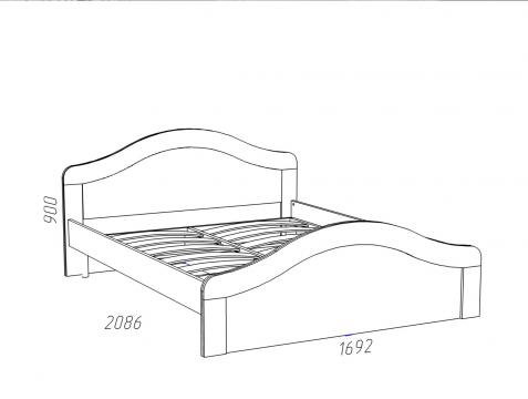 Детская кровать «Прованс» НМ 011.73